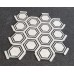 MOZAIKA GLAMOUR HEXAGON BLACK & WHITE DOSTĘPNA OD RĘKI    