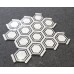 MOZAIKA GLAMOUR HEXAGON BLACK & WHITE DOSTĘPNA OD RĘKI    